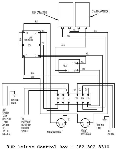 franklin electric 2 hp control box relay|franklin control box wiring diagram.